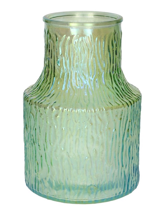 <h4>Vase Polina d8.9/13.5xh19.8 green+p</h4>