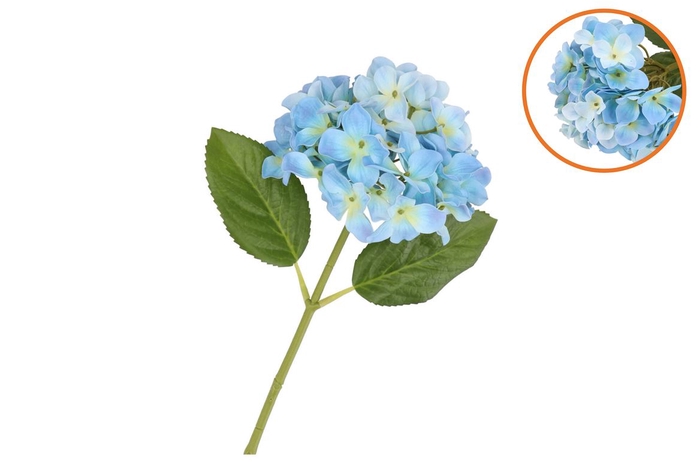 Silk Hydrangea Blue 14x45cm Nm