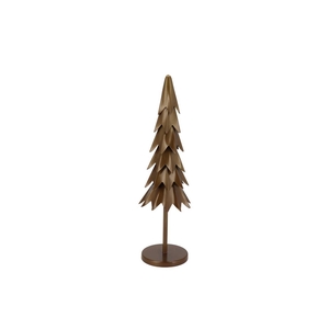 Hawley Gold X-mas Tree On Stand Deco 10x10x40cm