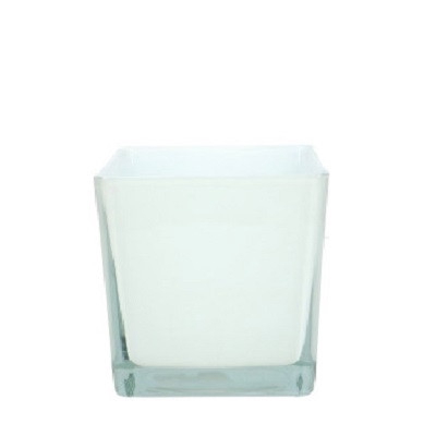 Glass cube taper d12 12cm