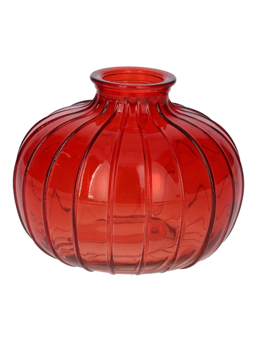 <h4>DF02-666117200 - Bottle Carmen d4/10.5xh8.5 cherry red transparent</h4>