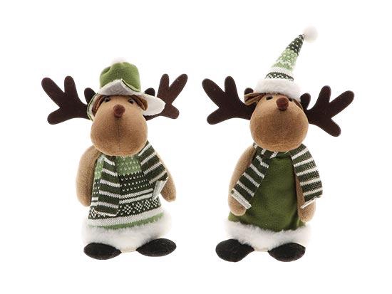 Reindeer Standing Cozy 2Ass L10W10H28