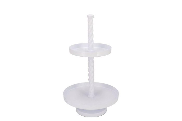 <h4>Storage Shelf Swirl Nordic White 35x35x62cm</h4>