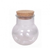 Glass Terrarium Ball vase+cork d08/13*13.5cm