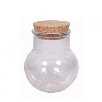 <h4>Glas Bolvaas+kurk d08/13*13.5cm</h4>