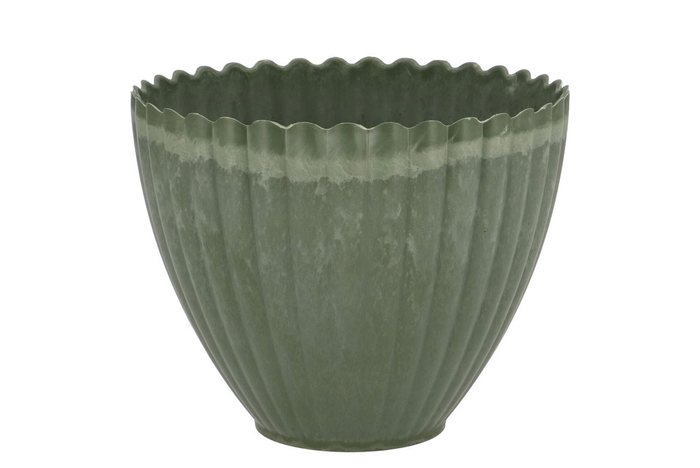 <h4>Melamine Lisa Green Pot 16x7x13cm</h4>