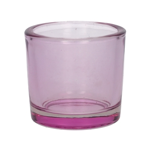 DF02-440172200 - Candle holder Espen1 d6.5xh6 lavender transparent