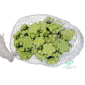 HOUTEN BLOEMEN 2CM APPELGROEN 50pcs