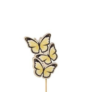 Sticks 12cm Butterfly trio wood 8cm