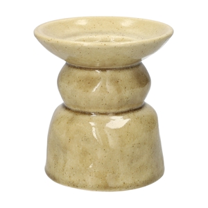 DF03-741358300 - Candle hldr Novi d11.5xh12.5 beige