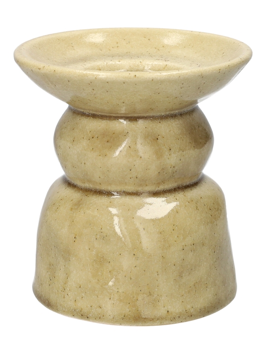 <h4>DF03-741358300 - Candle hldr Novi d11.5xh12.5 beige</h4>