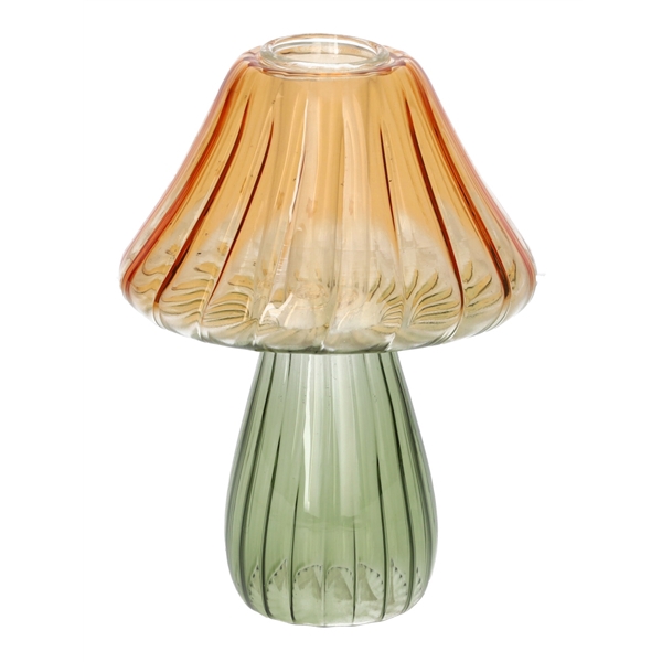 <h4>Candle holder Amanita d3.4\\10xh13 green\\orange</h4>