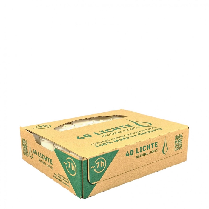 <h4>Kaars Theelicht 7uurs eco x40</h4>