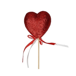 Valentine 50cm Heart glitter 7cm