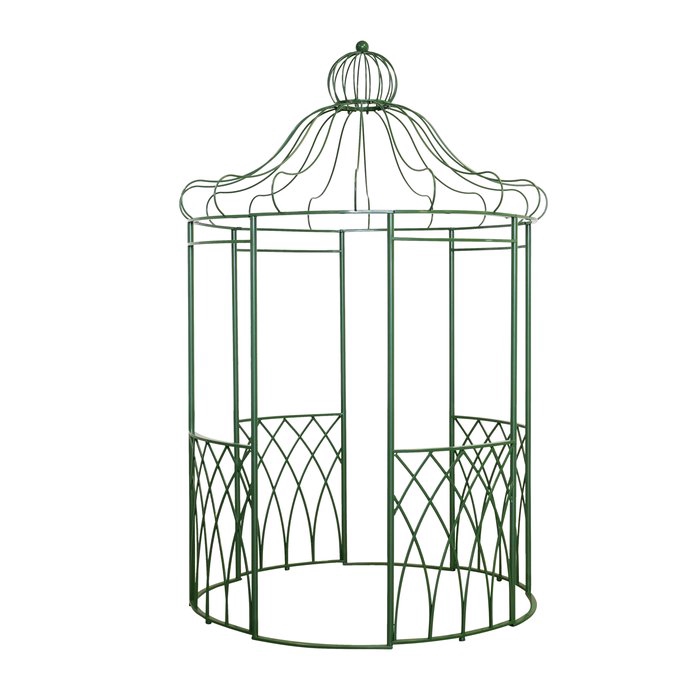 <h4>Pavilion Vico, H 296 cm, Iron powder coated, No, Single-colour iron powder coated green</h4>