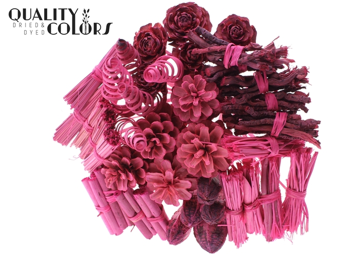 Bouquet Mix 40 stems Frosted Cerise
