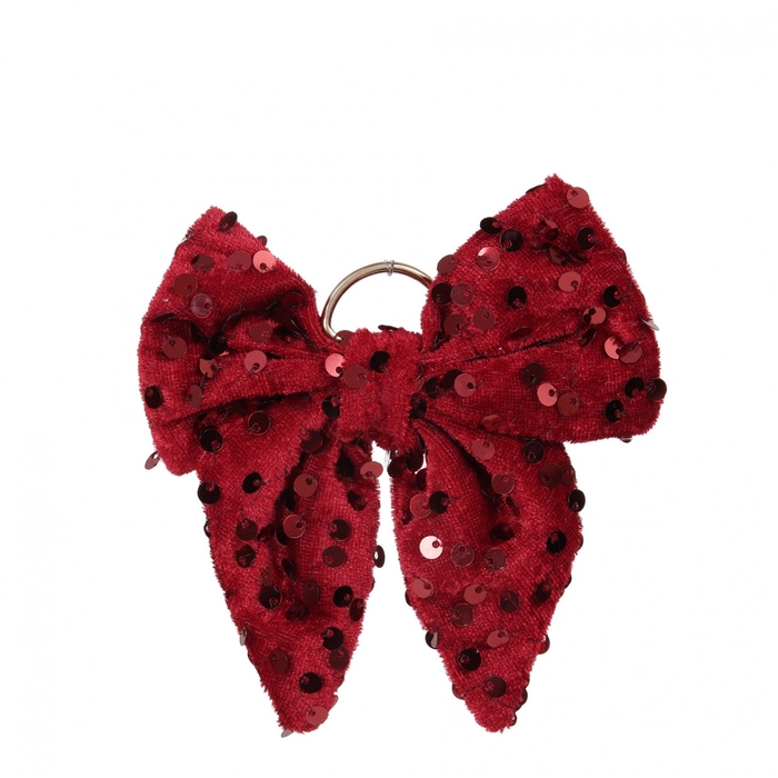 <h4>Kerst Deco strik 14*14cm</h4>