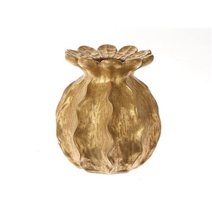 VASE FEITO H22D20 gold