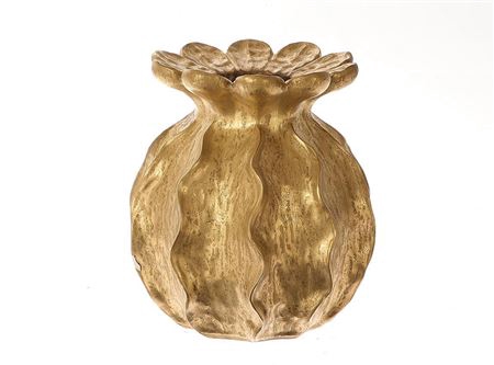 <h4>VASE FEITO H22D20 gold</h4>