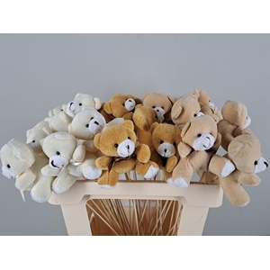 Stick Teddy 8cm Mix 3 Clrs