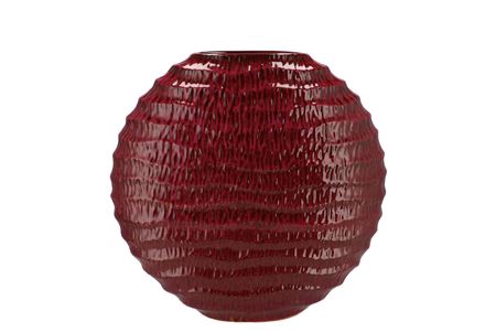 <h4>Inga Jada Purple Oval Vase Active Glaze Wave 31x12</h4>