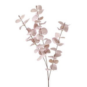 Decorative branch , Eucalyptus, Indoor, Plastic, Light rose plastic lightrose