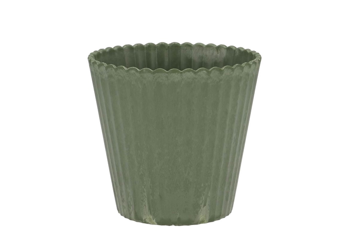 <h4>Melamine Lisa Green Pot Straight 13x9x13cm</h4>