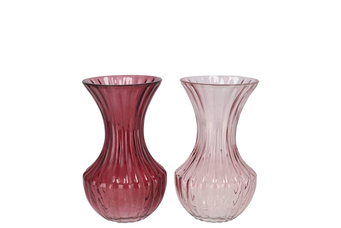 <h4>Taylor Pink Vase Cone Neck Ass 7x11cm</h4>