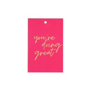 Gift Bouquet Card Doing Great Fuchsia 6x9cm P/25