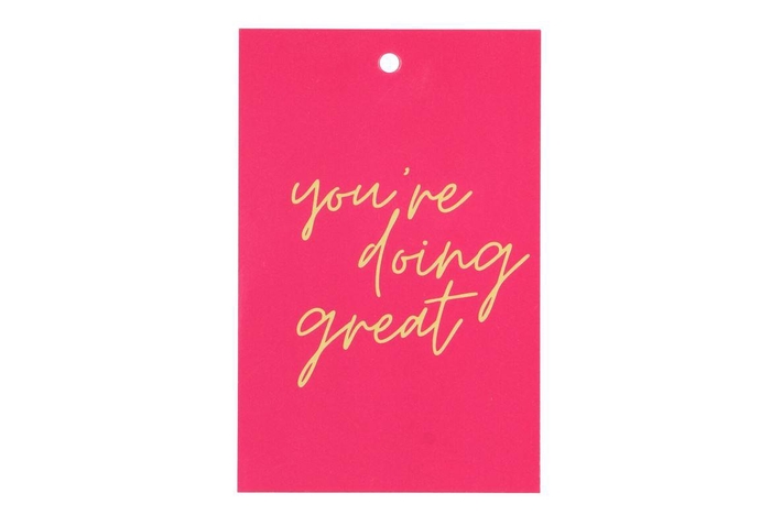 <h4>Gift Bouquet Card Doing Great Fuchsia 6x9cm P/25</h4>