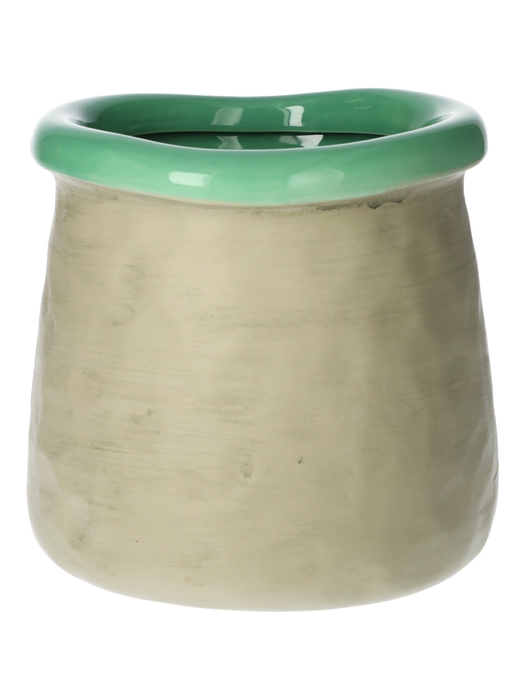 <h4>DF03-720461000 - Pot Twiz d16.8/17.5xh16.5 turquoise/grey</h4>