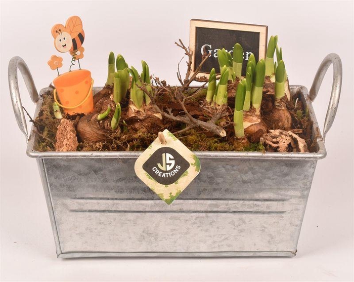 <h4>Zink rechthoek met oor 25,5x16cm</h4>