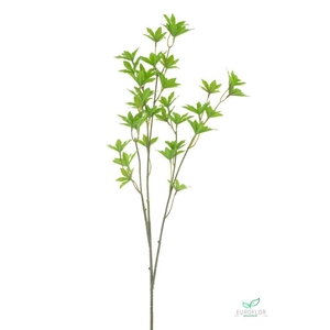 SILK FLOWERS - SPRING LEAF ACER SPRAY GREEN 75CM