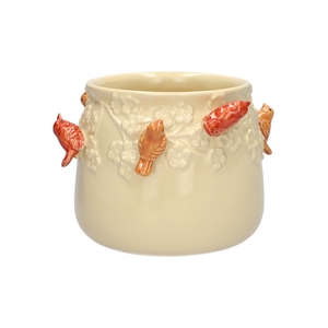 DF03-666782325 - Pot Birds d11/13.5xh11 sand