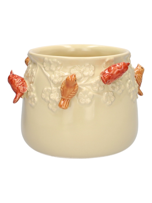 <h4>DF03-666782325 - Pot Birds d11/13.5xh11 sand</h4>