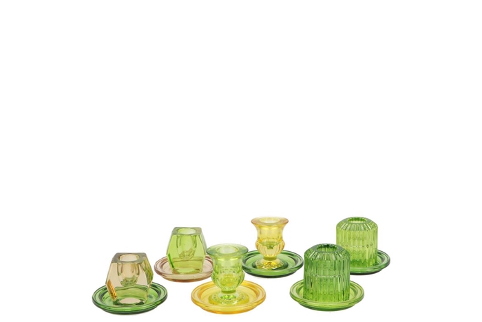 <h4>Bicolore candle h green mix ass p/1 8 5x6 5cm</h4>