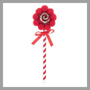 Kerst bijsteker 13cm Lollipop 5cm
