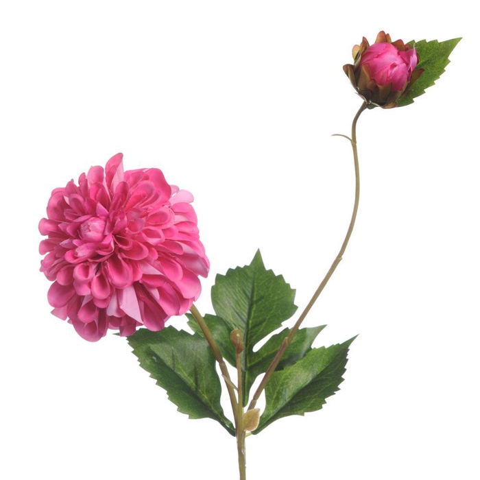 <h4>AF Dahlia Pompon x2 L65cm Pink</h4>