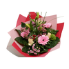 Boeket bamboo roze papieren hoes