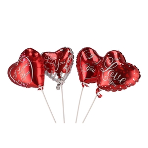 Pick Balloon 18cm Love Assorti ´a´ P/1