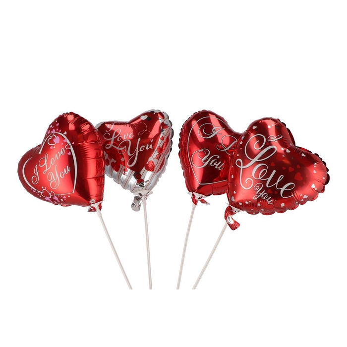 <h4>Pick Balloon 18cm Love Assorti ´a´ P/1</h4>