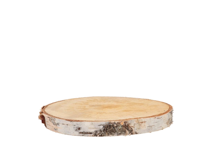 <h4>Nature Birch Slices Round D18-22cm X 3 Cm</h4>