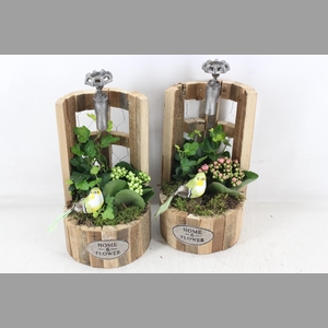 arr2 TD - Houten waterput - roze/wit