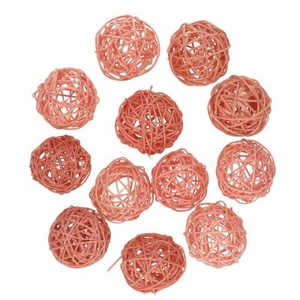 Decoration Rattan ball 6cm x12