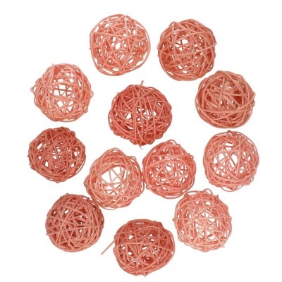 <h4>Decoration Rattan ball 6cm x12</h4>