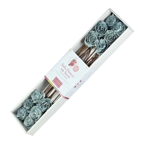 Sola Cabbage Rose 6cm O/s 12pc Light Blue Pastel