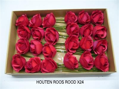 <h4>HOUTEN ROOS ROOD X 2</h4>