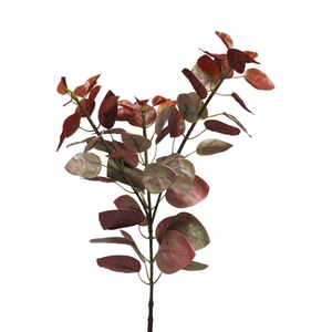 SILK FLOWERS - COTINUS CHANTI SPRAY LARGE BURGUNDY 75CM