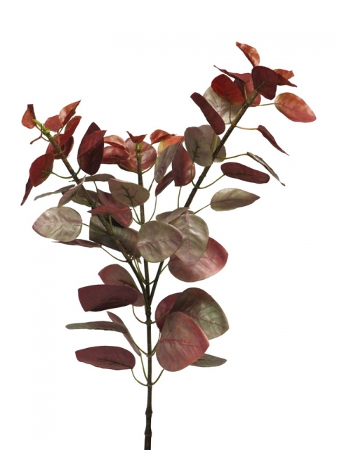 SILK FLOWERS - COTINUS CHANTI SPRAY LARGE BURGUNDY 75CM