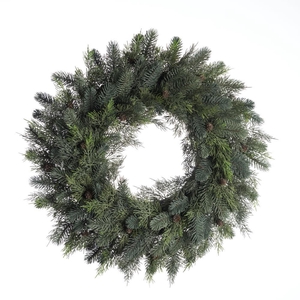 AF Wreath Pine Cedar Cones D6